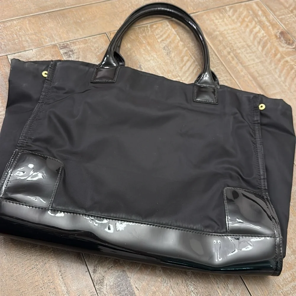 Tory Burch Mini Ella Patent Tote Bag